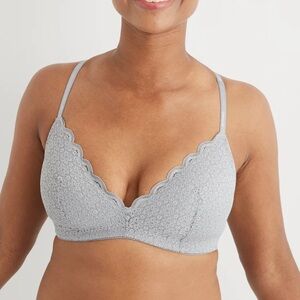 aerie real happy wireless lightly lined bra